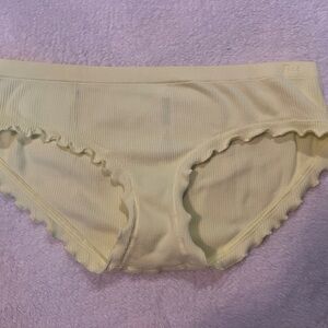 Women’s VS Yellow Ribbed Bikini Panties